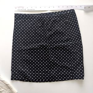 $15/3 H&M black and white polka dot miniskirt
